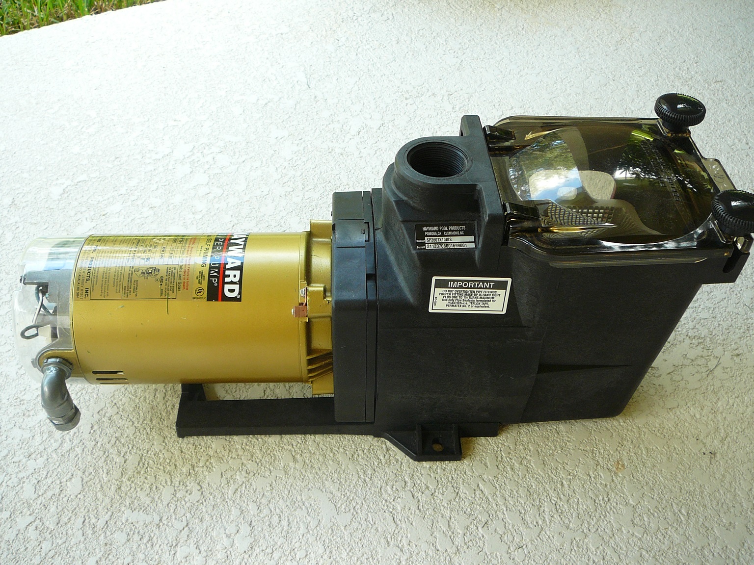 how to remove hayward pool pump motor