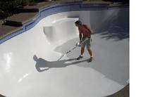 white epoxy pool paint