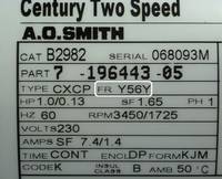 century ac motor serial number lookup