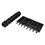 Rubber Brushes (Pair) for Aquamax Pool Cleaner - Black (3002BM) - 001-0466