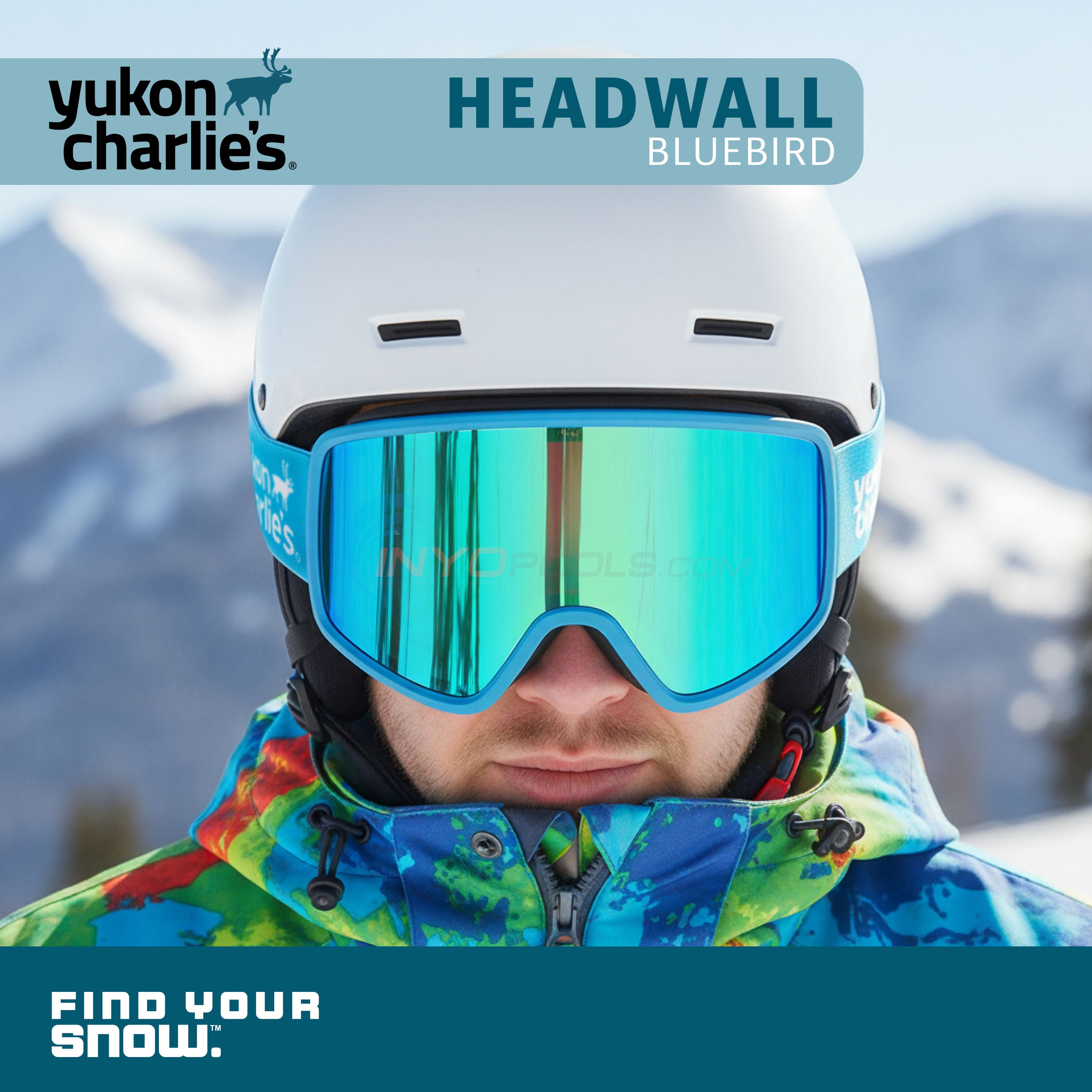 Airhead Headwall Snow Goggles | Adult | Bluebird - INYOPools.com