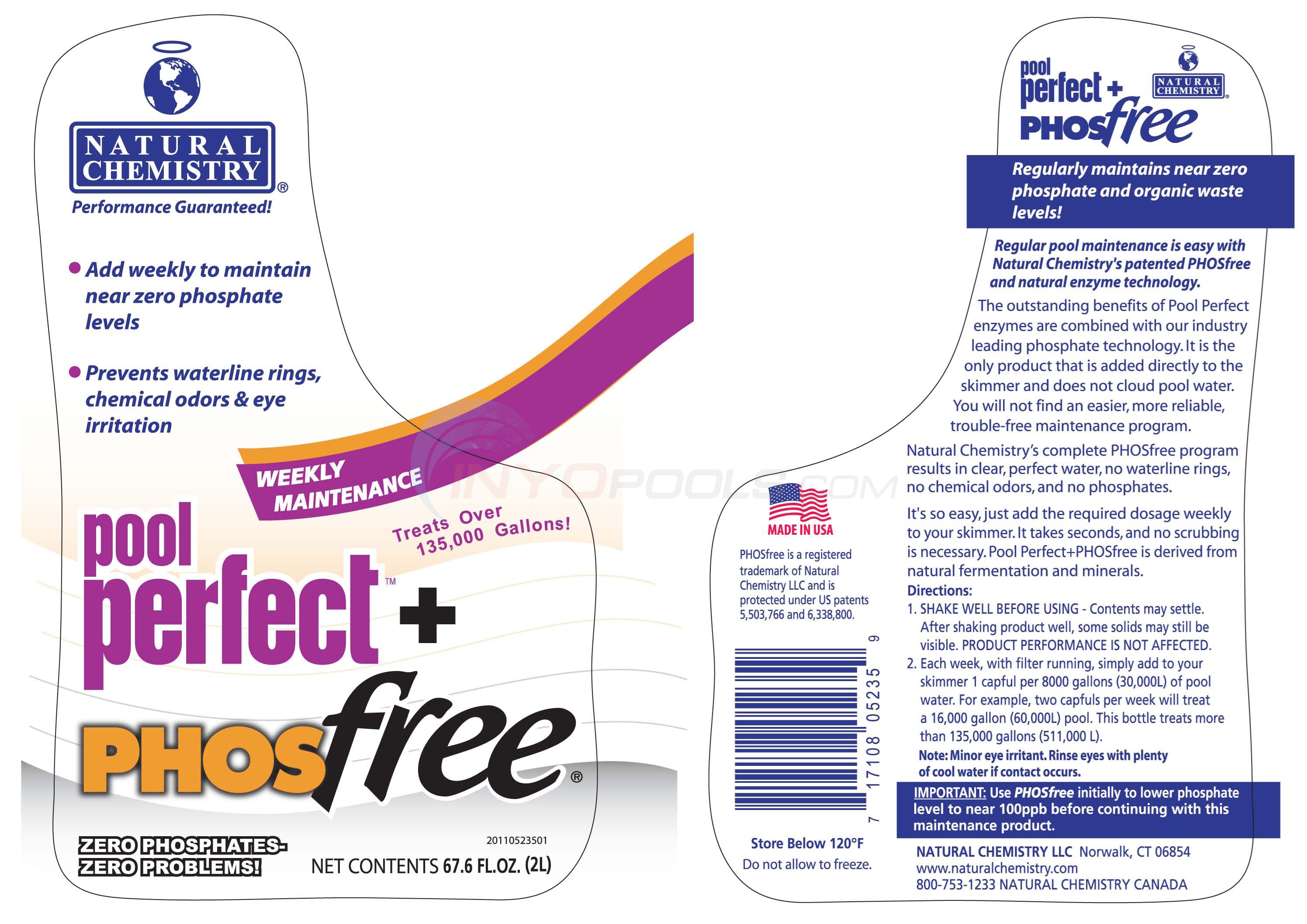 Natural Chemistry Pool Perfect PhosFree 2 Liter 05235