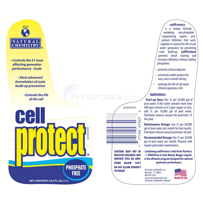 Natural Chemistry CELL PROTECTOR 1L - 07407