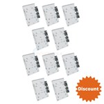 Top Plate Oval 4" (10 Pack)