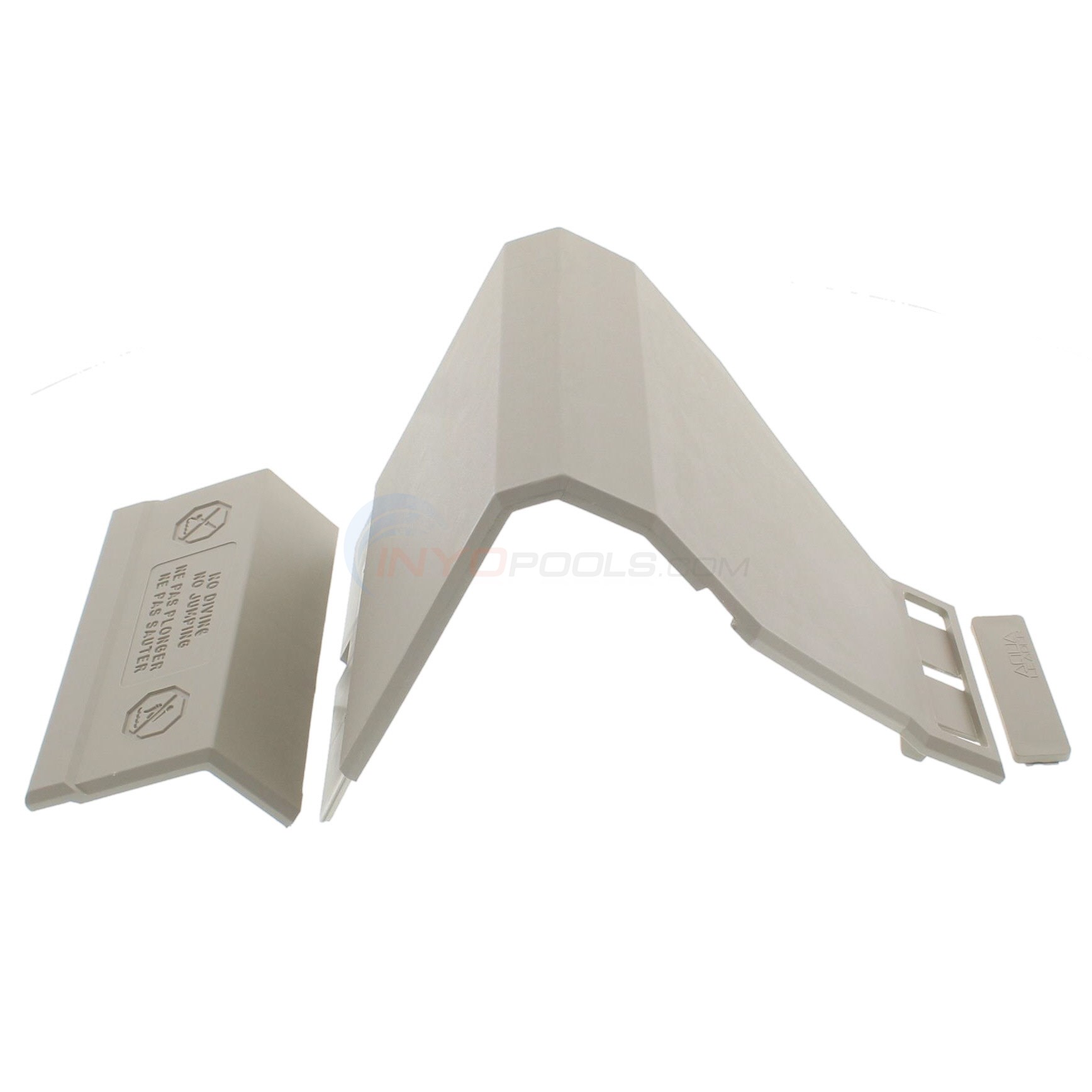 Wilbar Ledge Cover, 2-Piece, Resin, Single, Aqua Leader Escape - 1030009200