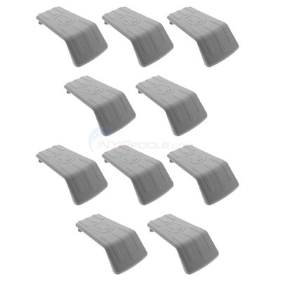 Top Cap 9" GREY 2PC LARGE HALF (DS/HS)  10-PACK!