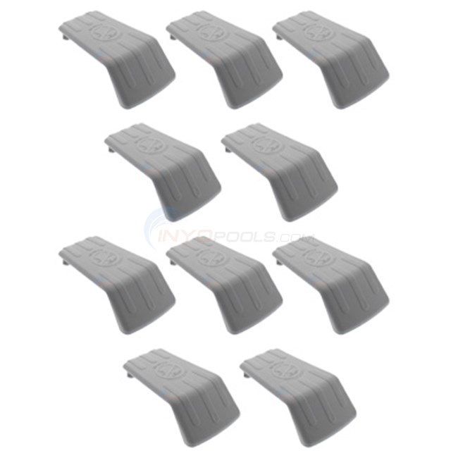 Wilbar Top Cap 9" GREY 2PC LARGE HALF (DS/HS)  10-PACK! Discontinued No Longer Available - 11495-PACK10