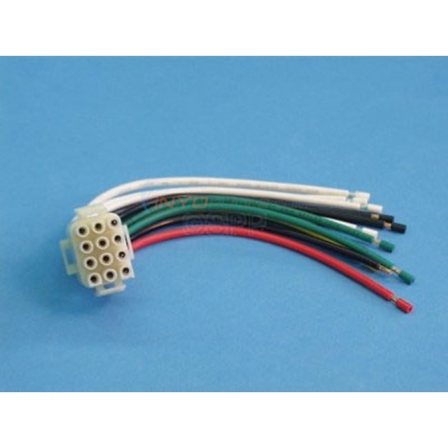 Plug, 12 Pin Male Amp Plug W/ Female Pins, w/ Wires - 12PINMALE