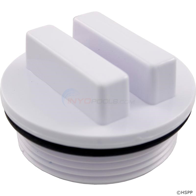 Custom Molded Products CMP Drain Plug with O-Ring, Black, for Hayward SPX1022C or Pentair PacFab 552622 - 25543-000-000