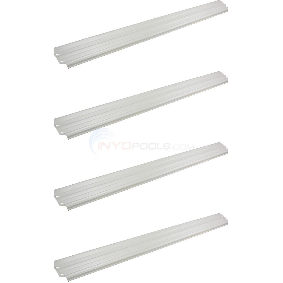 Wilbar Century Epic Top Rail, Pearl, 7" x 56-7/8", Pack of 4 - 1450796