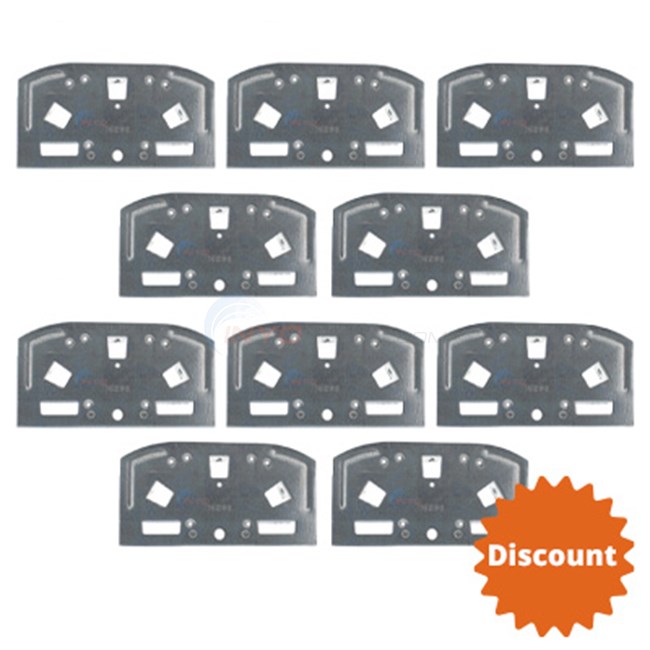 Wilbar Top Plate 6.5" for Curved Side Uprights on Oval & Round Oasis, Bermuda, Endeavour, Opera, - 16298-Pack10