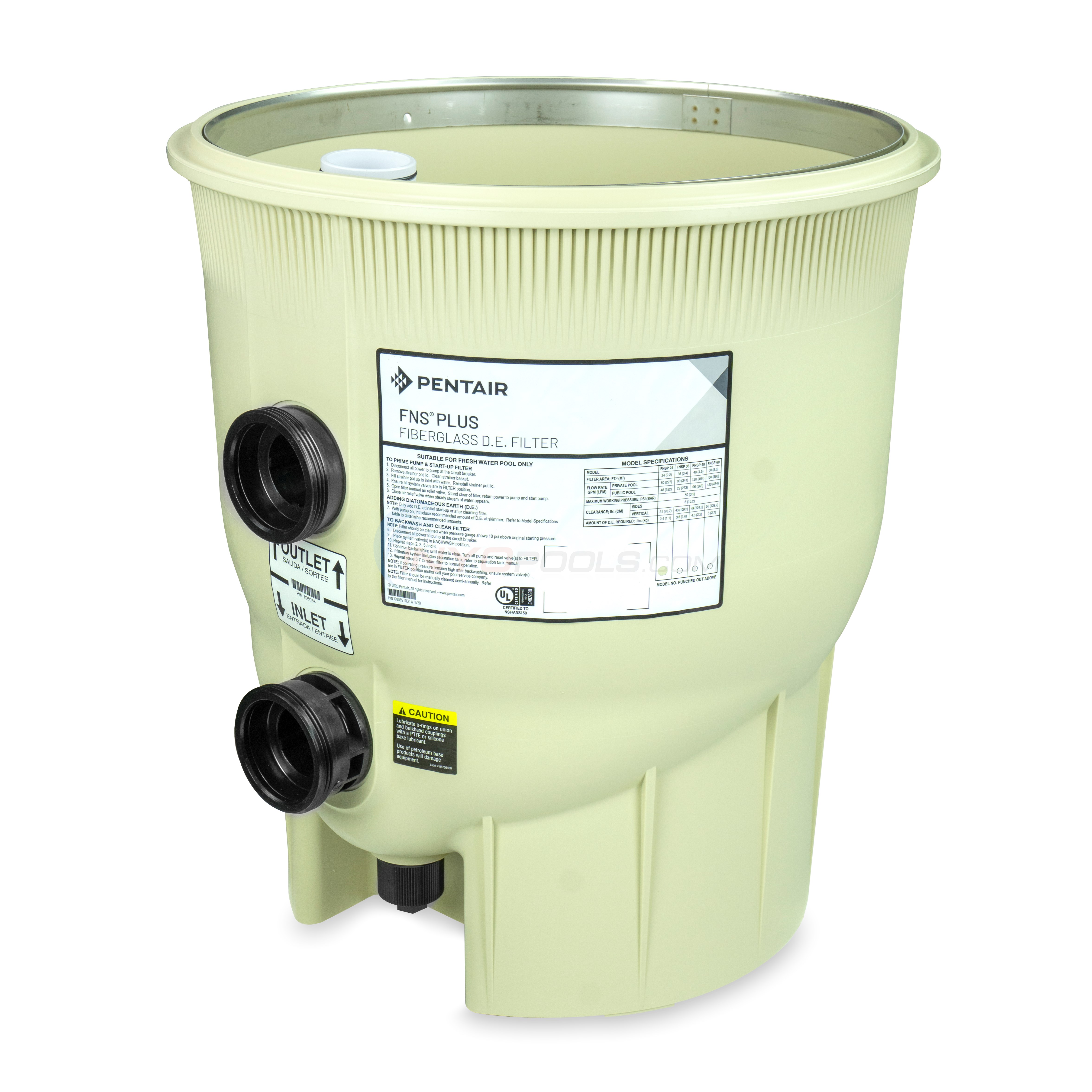 TANK BOTTOM ASSY., 24 SQ FT FNS PLUS