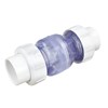 Clear Check Valve 1.5" - 1/2 lb. With Unions