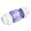 Clear Check Valve 2" - 1/2 lb. With Unions