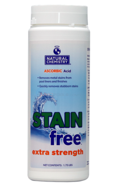 Natural Chemistry Extra Strength StainFree Pool Stain Remover, 1.75 lbs (1 lb Treats 10,000 Gallons) | 07395