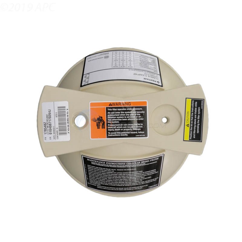 Pentair Lid, 100 sq. ft. filter - 178548z - INYOPools.com