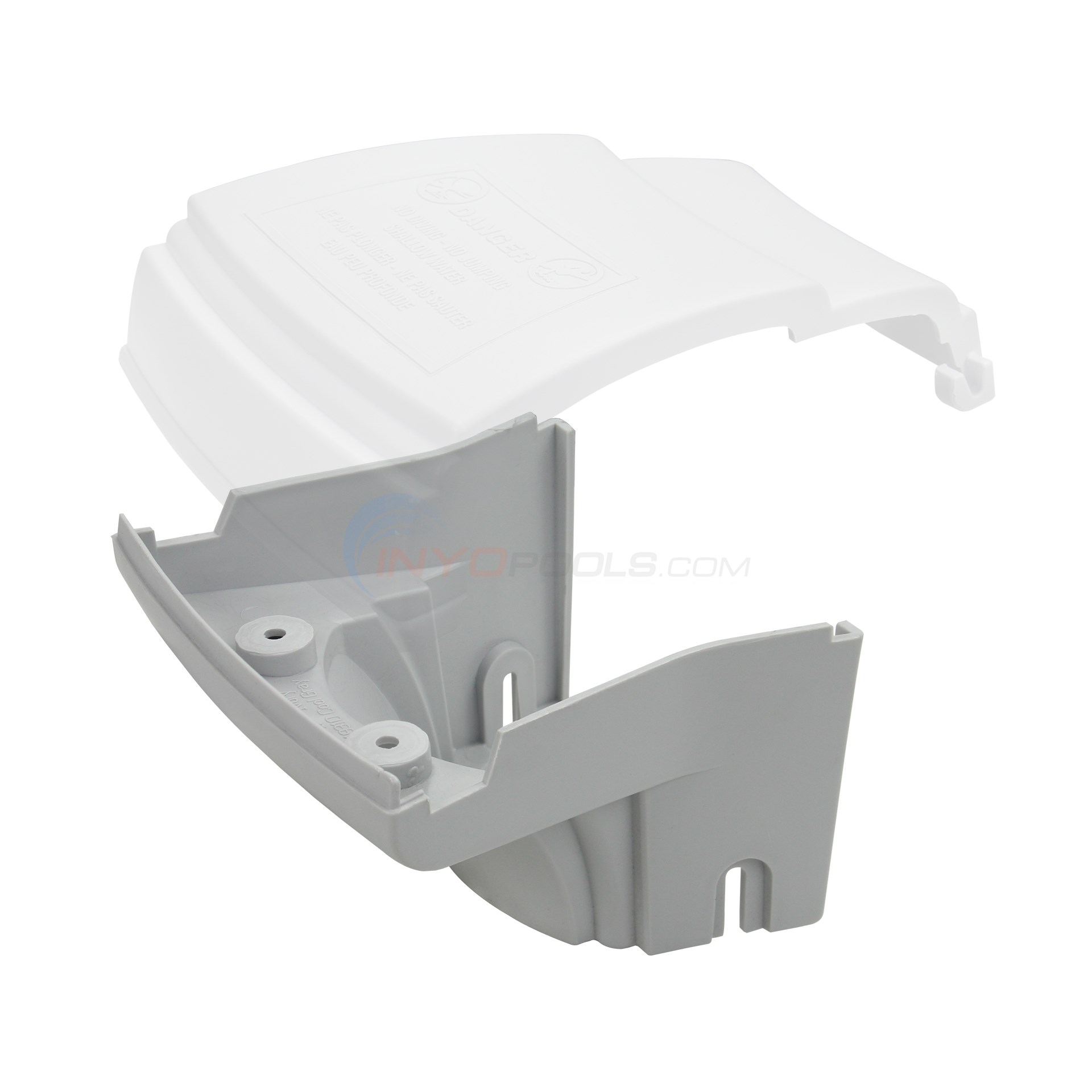Wilbar Summerfield Top Cap Support for Curved Sections, 7", Cool Gray, Single - 19310