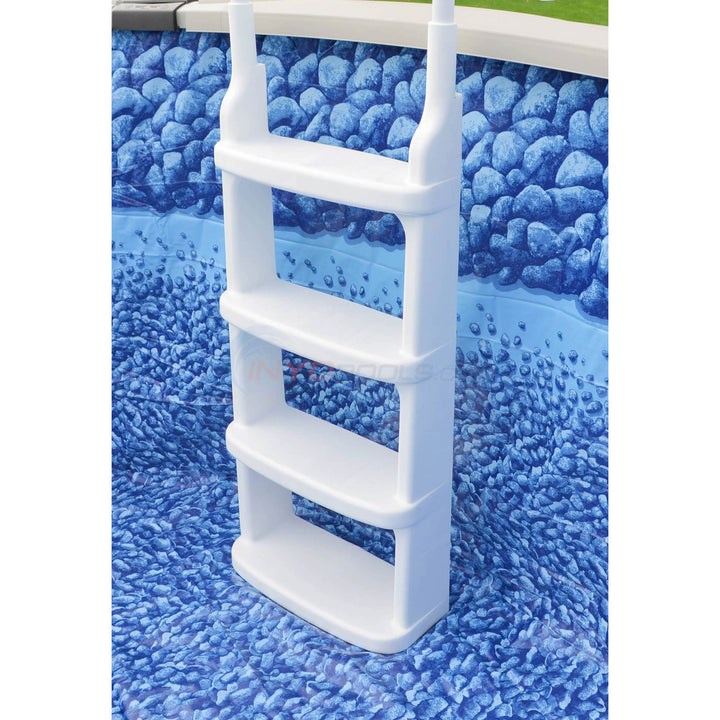 Main Access Easy Incline In-Pool Ladder, White w/ Mounting Flanges ...