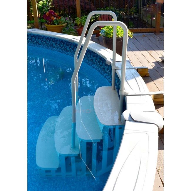Main Access Easy Entry Step with Dual Handrails for Above Ground Pool - 200400T
