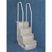 Main Access iStep Above Ground Pool Step System, Dual Handrail, 26" Wide Steps - 200601T