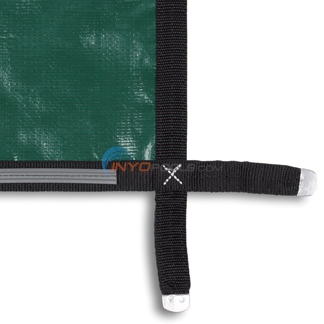 20' x 50' Rectangular Green Solid Safety Cover 18 year (2 Years Full ...