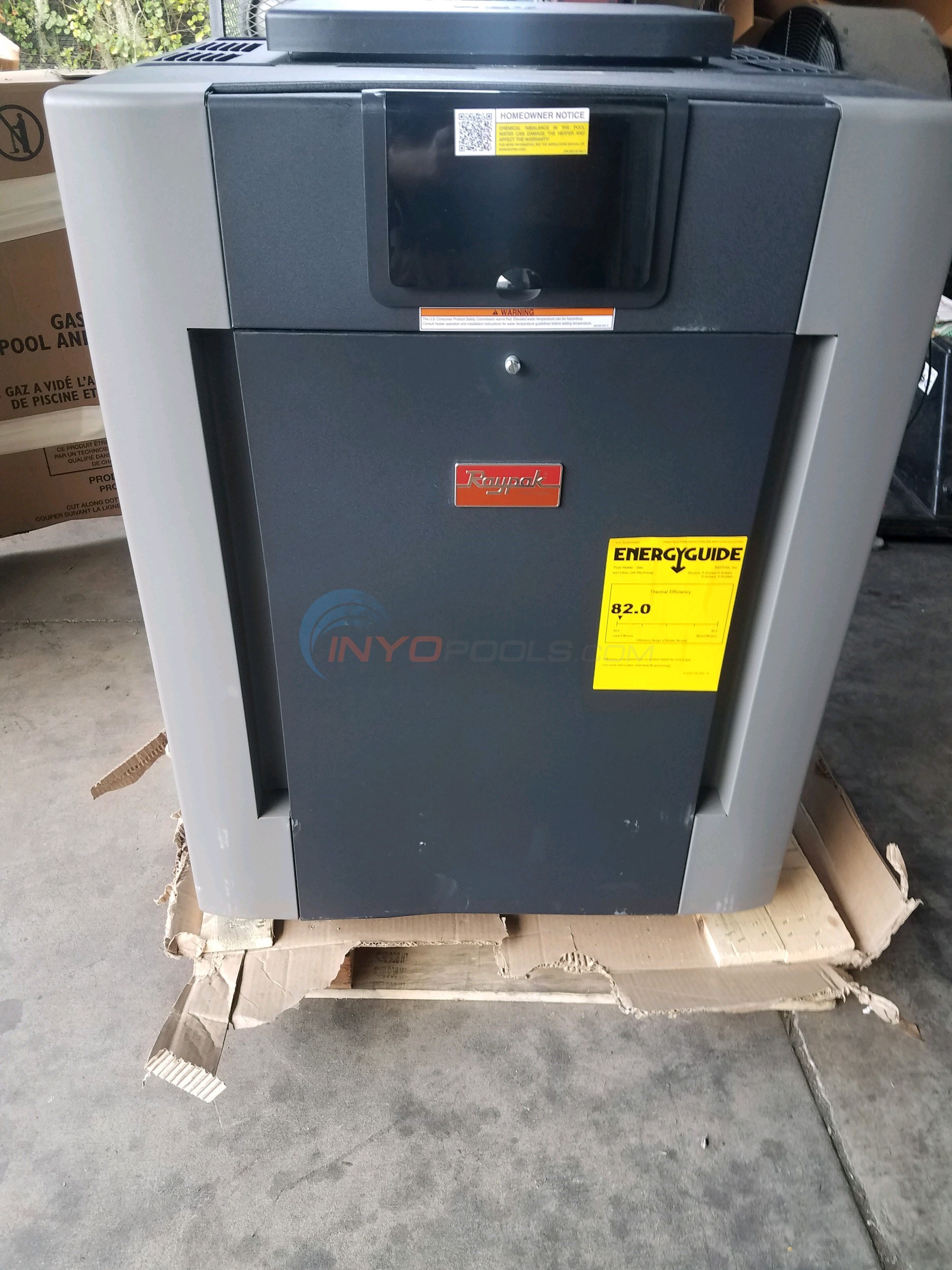 Scratch And Dent Raypak Heater 406000 BTU LP ELE