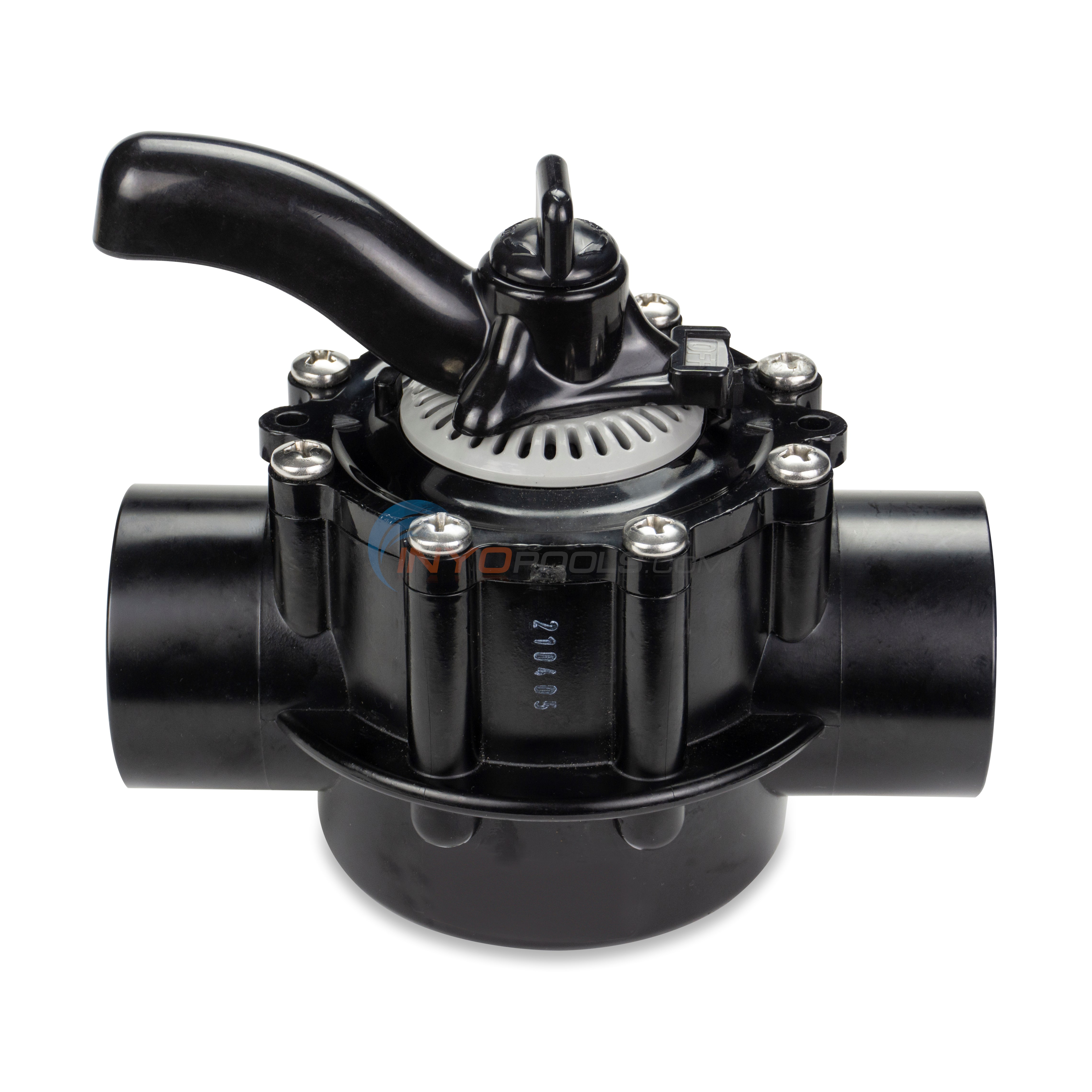 Custom Molded Products CMP Pool and Spa 3-Way Diverter Valve, 2" Inside, 2-1/2" Outside, Slip - 25913-204-000