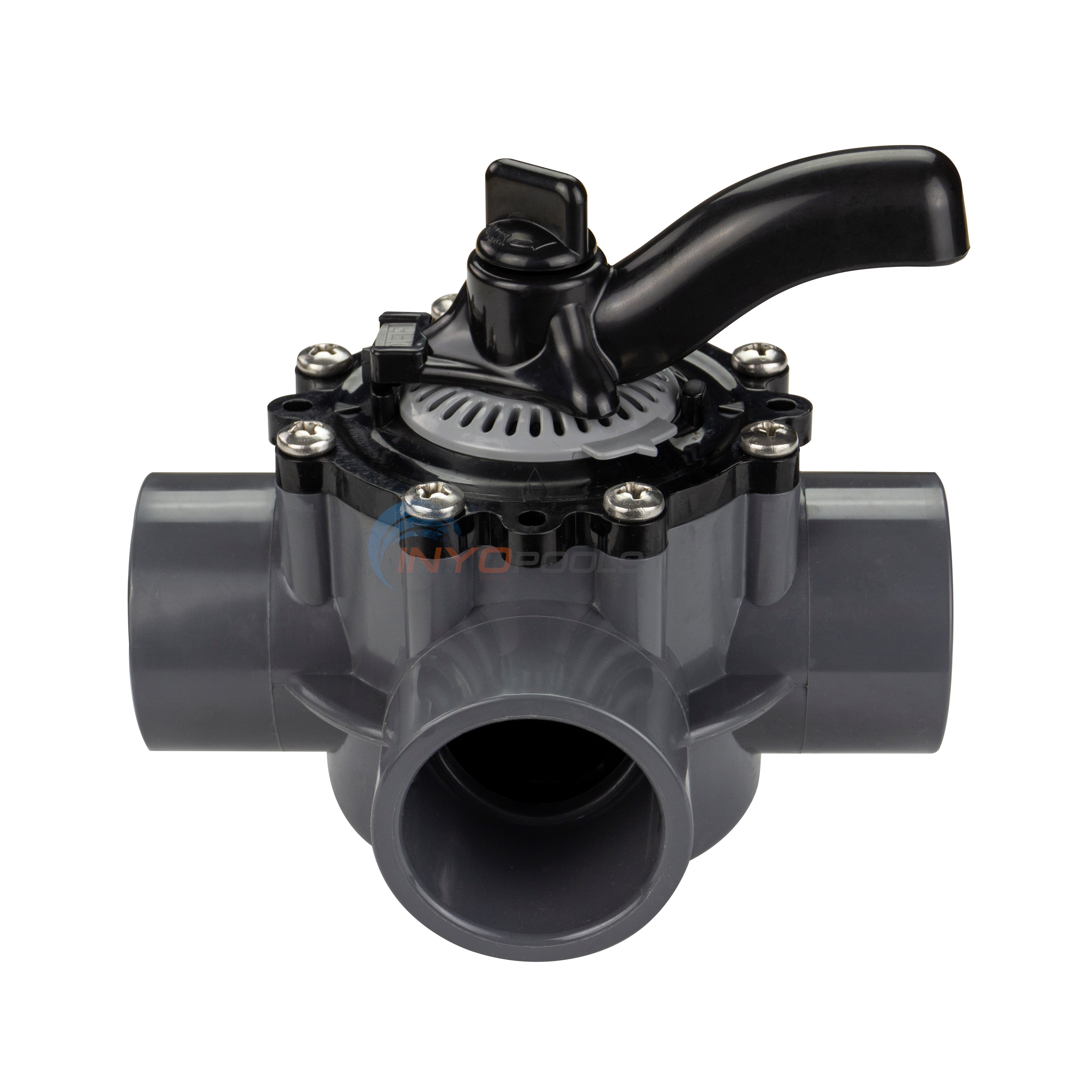 Custom Molded Products CMP Pool and Spa 3-Way Diverter Valve, 1-1/2" Inside, 2" Outside, Slip - 25933-151-000