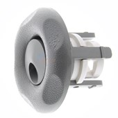 Adjustable Mini Jets Roto 2-9/16" Textured Scallop Snap In Gray