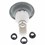 Waterway Adjustable Whirlpool Directional 5" Textured Scallop Snap In Gray Discontinued - 212-2057