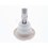 Adjustable Poly Storm Roto 3-3/8" Textured Scallop Snap-In White - 212-8010