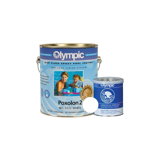 Olympic Paint Olympic Poxolon 1 Gallon Two Coat Epoxy - White - 2222GL