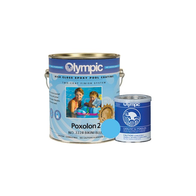 Olympic Paint Olympic Poxolon 1 Gallon Two Coat Epoxy - Bikini Blue - 2228GL