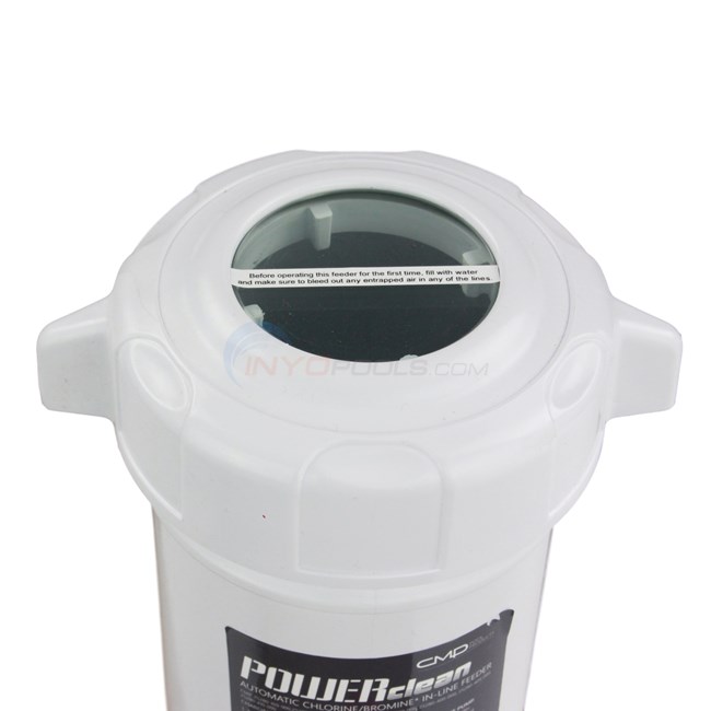 Custom Molded Products CMP POWERclean Ultra In-Line Chlorinator, 5Lbs. Capacity, Clear Lid - 25280-100-000