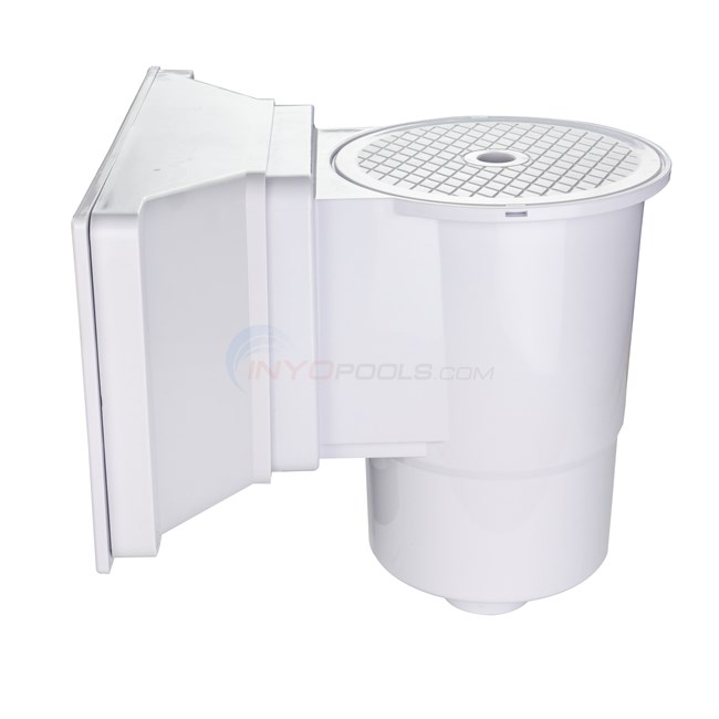 Custom Molded Products Widemouth Above Ground Skimmer w/ Fittings, WHITE - 25511-000-900