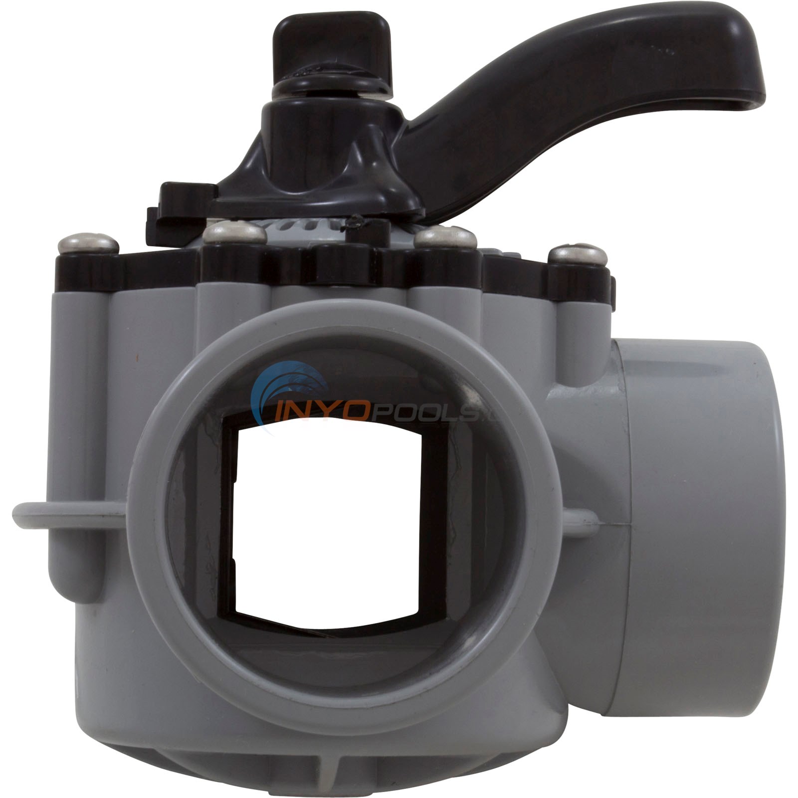 Custom Molded Products CMP Pool and Spa Diverter Valve, 2" Inside, 2-1/2" Outside Slip, Gray PVC - 25933-201-000