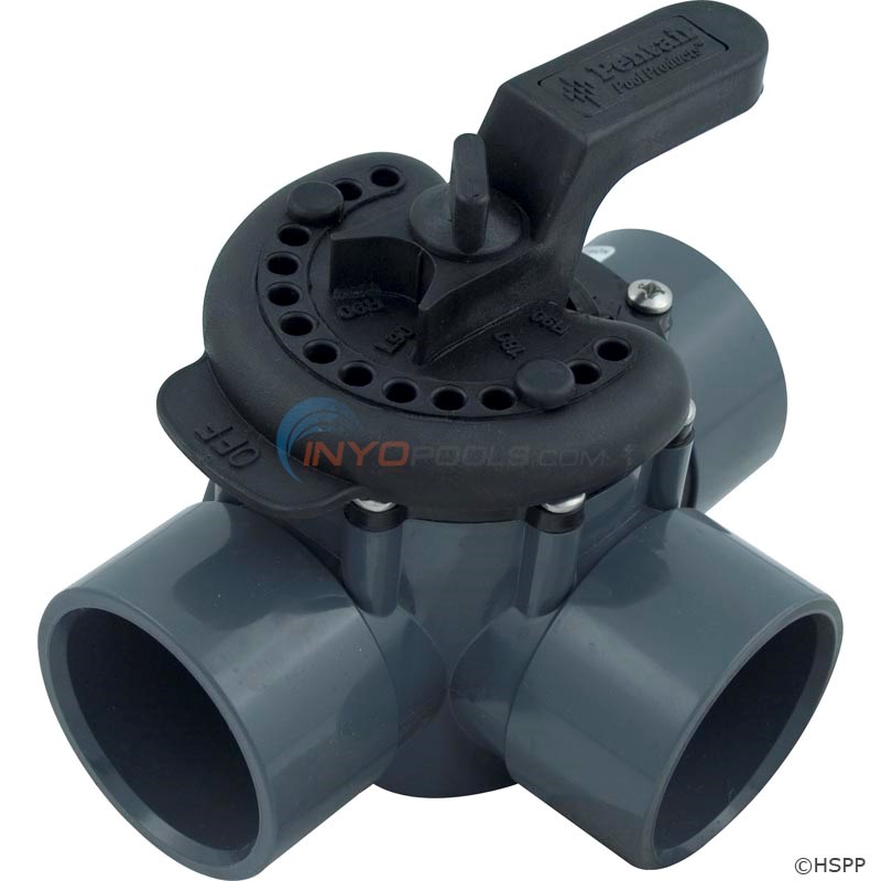 Pentair Pool and Spa 3-Way Diverter Valve, 2