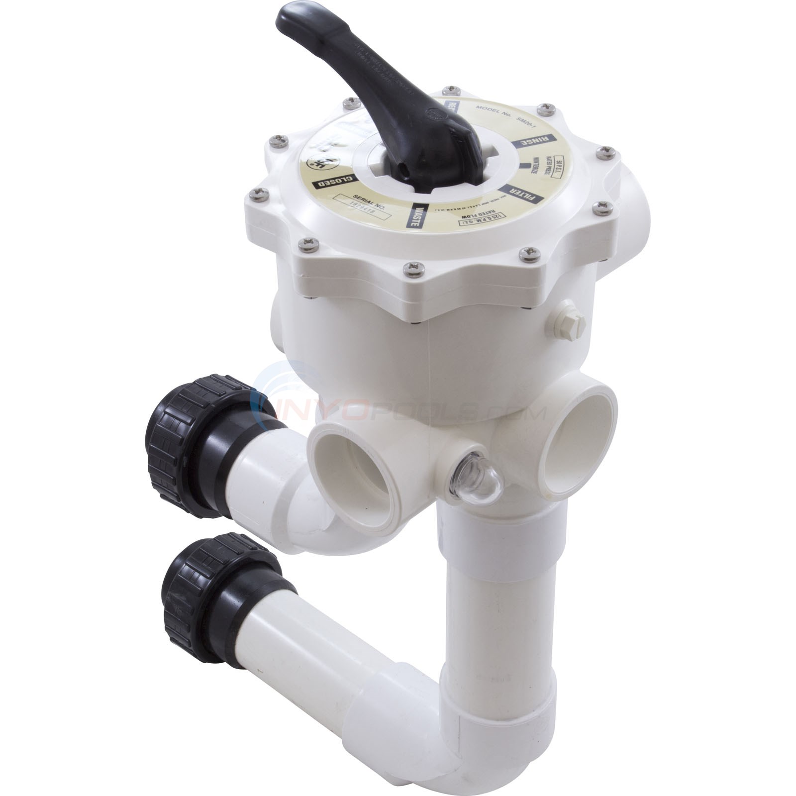 Waterway 2" Slip Multiport Valve For Crystal DE Filter
