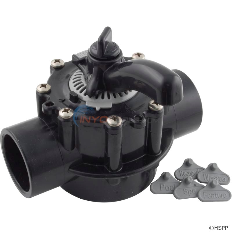 CMP Pool and Spa 2-Way Diverter Valve, 1-1/2" Inside, 2" Outside Slip - 25912-154-000