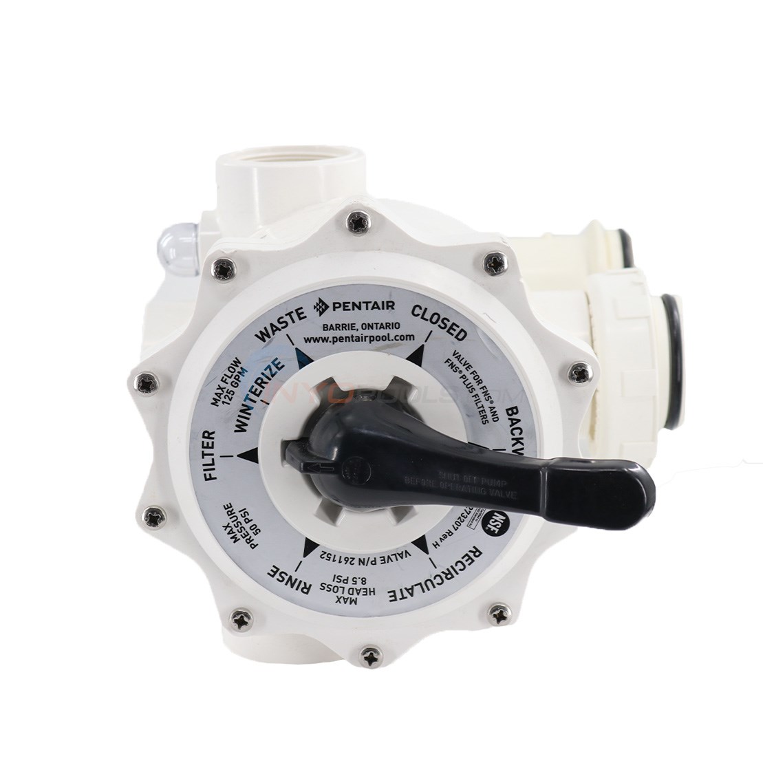 Open Box Pentair Praher Multiport DE Filter Valve, 2" Threaded, SM20-2, SM2-PP2, 27507-200-000 - 261152