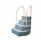 Merlin Above Ground Pool Step, Aqua Staircase "The King", Blue - 30125