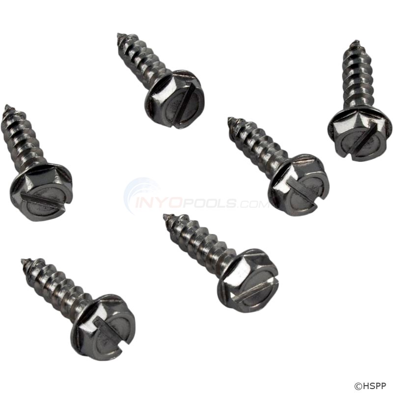 Screw, #10 x 3/4"" SS (Qty 6)