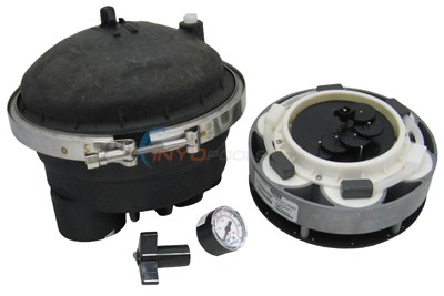 COMPLETE WATER VALVE 2 PORT 5 GEAR 2" BLACK, PARAMOUNT