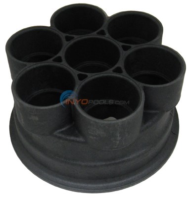 6 PORT BASE 2" BLACK, PARAMOUNT