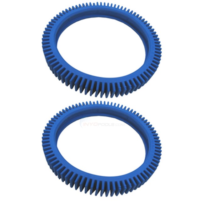 Poolvergnuegen 2-Pack Blue Standard Back Tire Replacement for Pool Cleaners - Model 896584000-082