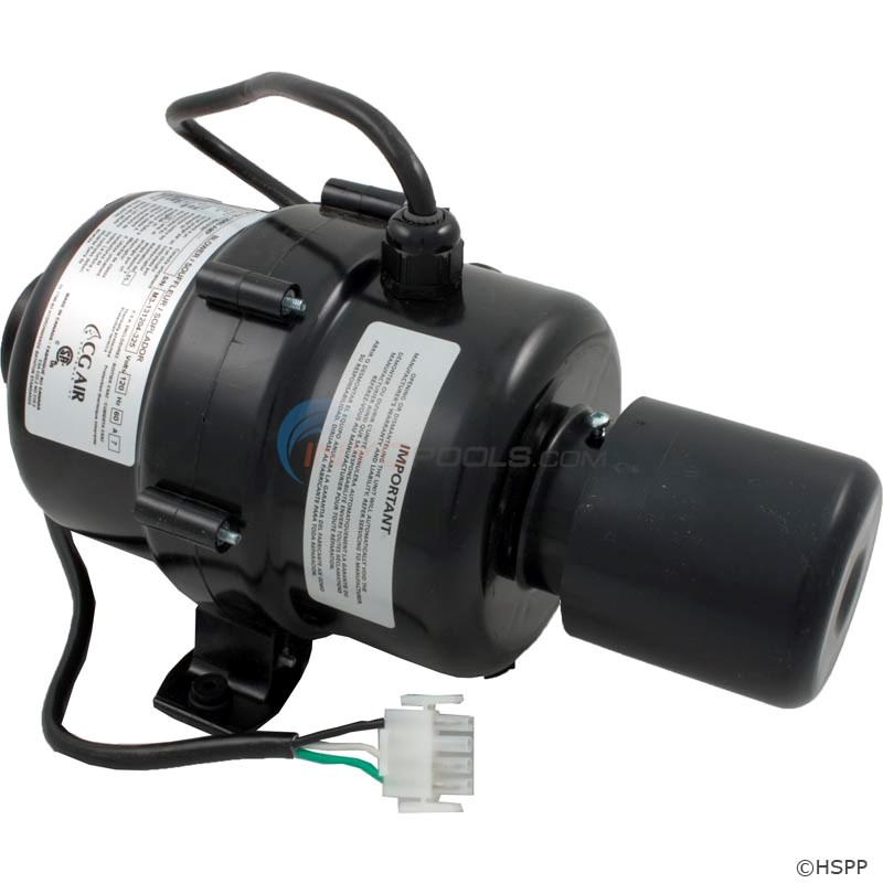 Millenium Spa Blower, 120V 3`Ft Amp Plug, 7.0 Amps, 3-Speed