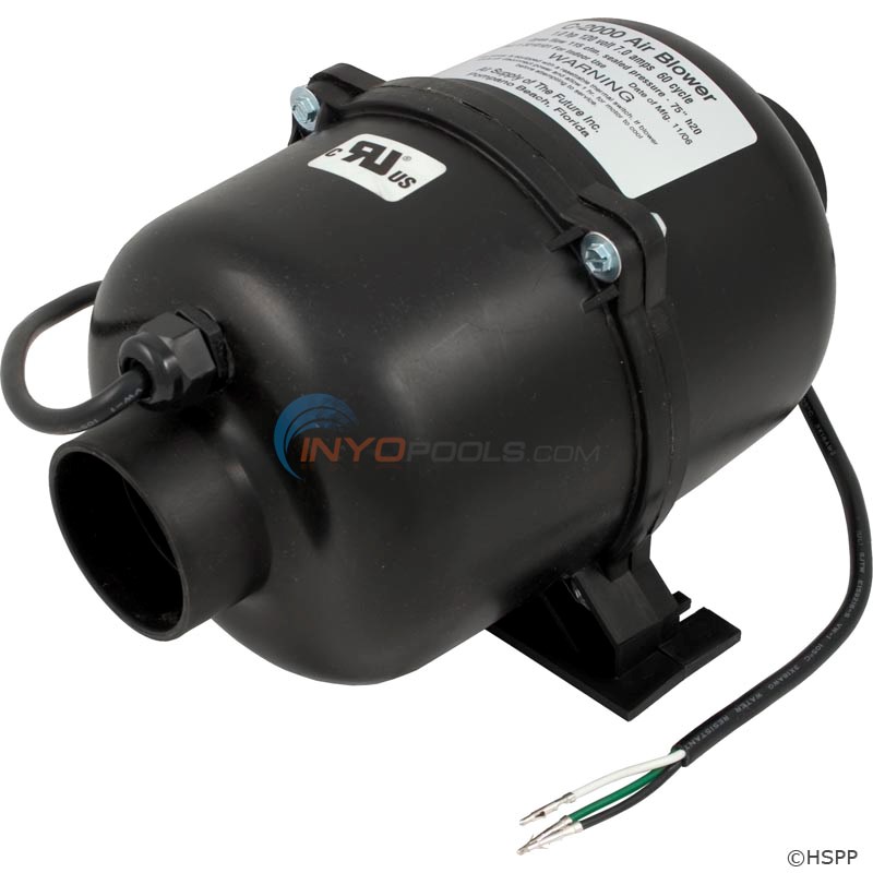 Comet 2000 Spa Blower 1HP 110V 4 PIN 4 FT AMP PLUG  4.5 Amps