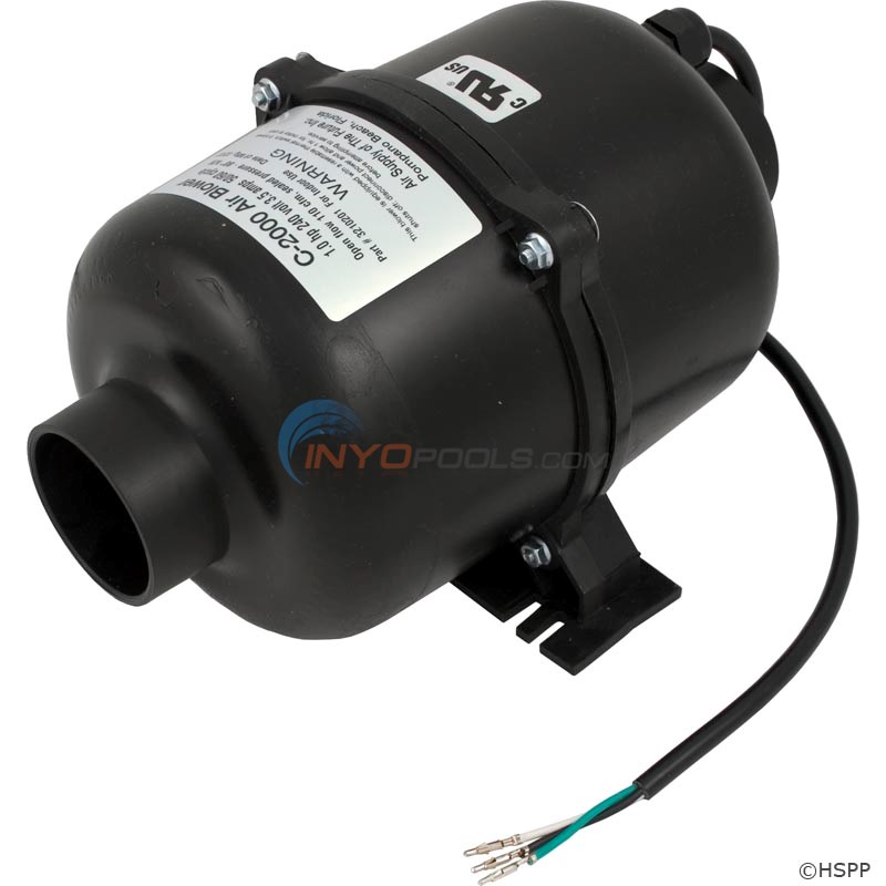 Comet 2000 Spa Blower 1Hp 220V 4 FT Amp Plug, 2.5 Amps