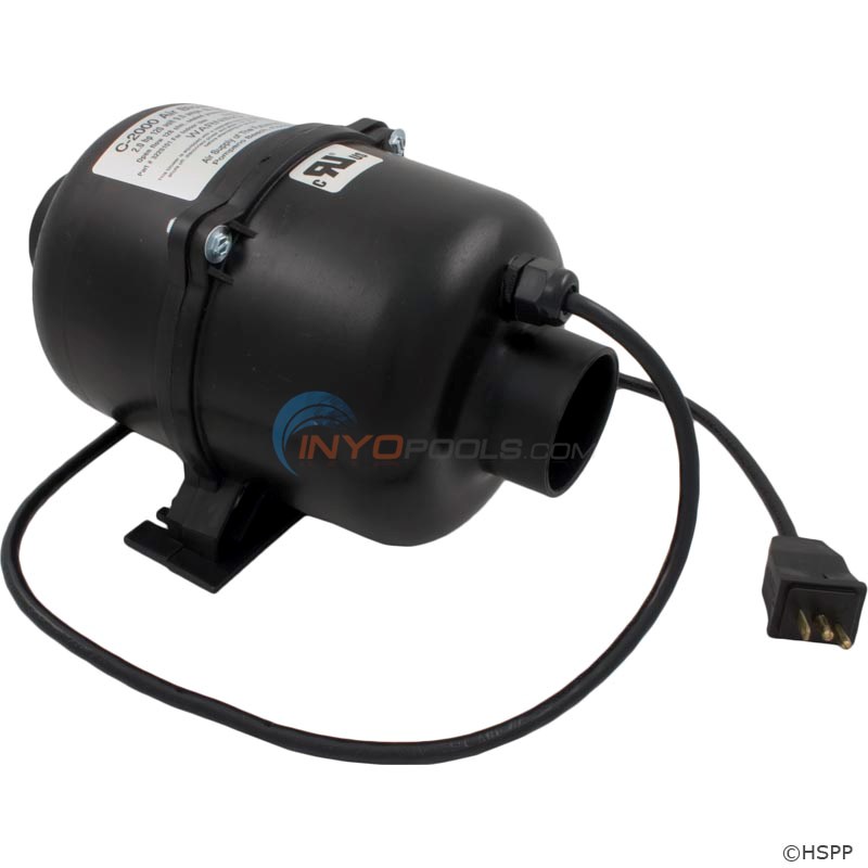Comet 2000 Spa Blower 2HP 110V 4 Ft JJ Plug, 10.0 Amps