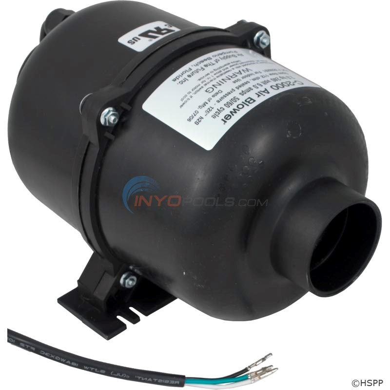 Comet 2000 Spa Blower 2HP 220V 4 Ft AMP PLUG, 5.5 Amps